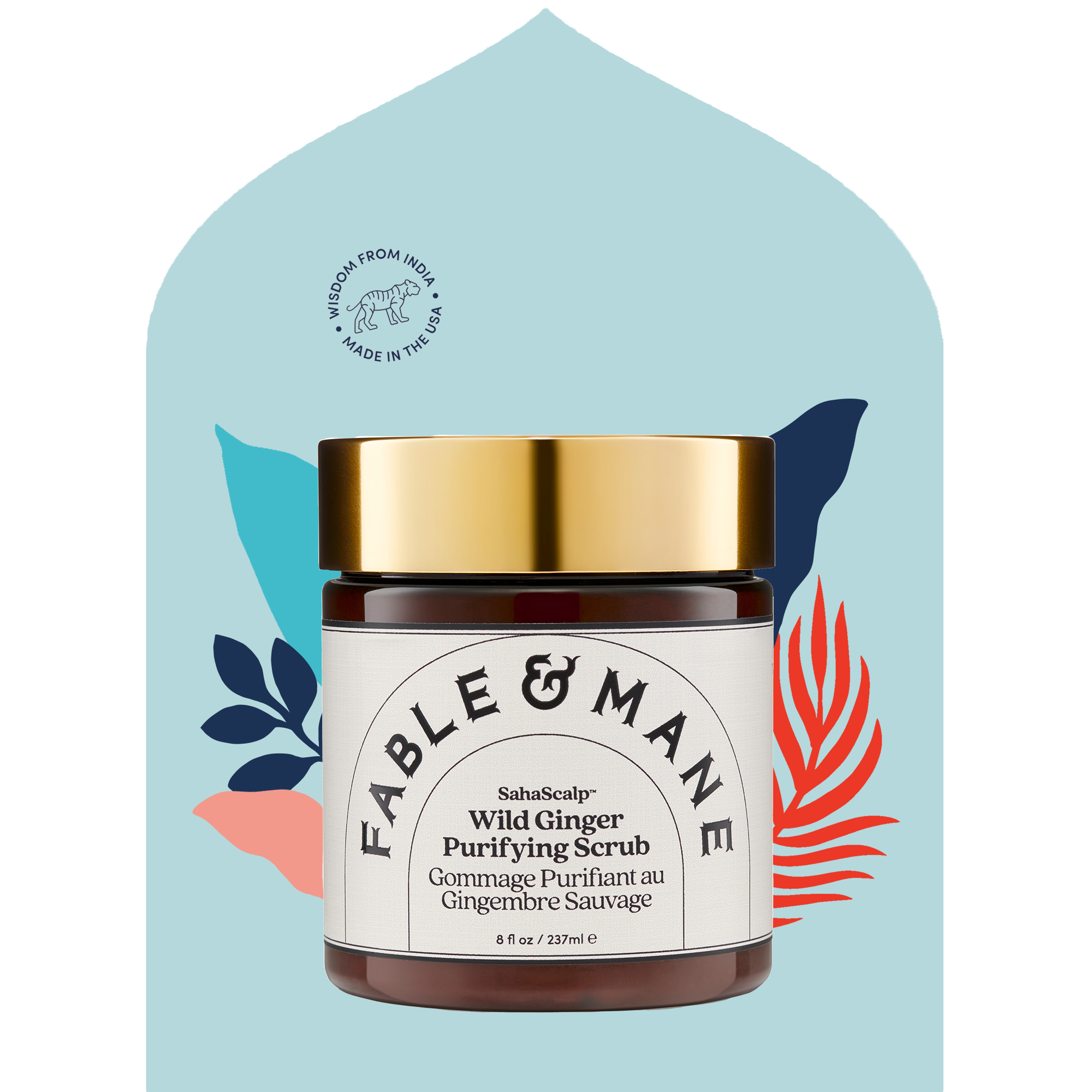 Fable & Mane SahaScalp gommage purifiant au gingembre sauvage