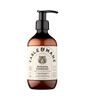 Fable & Mane Hydrating Conditioner in an amber glass pump bottle with a black dispenser and cream label featuring a tiger logo.